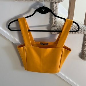 Orange Zara Crop
